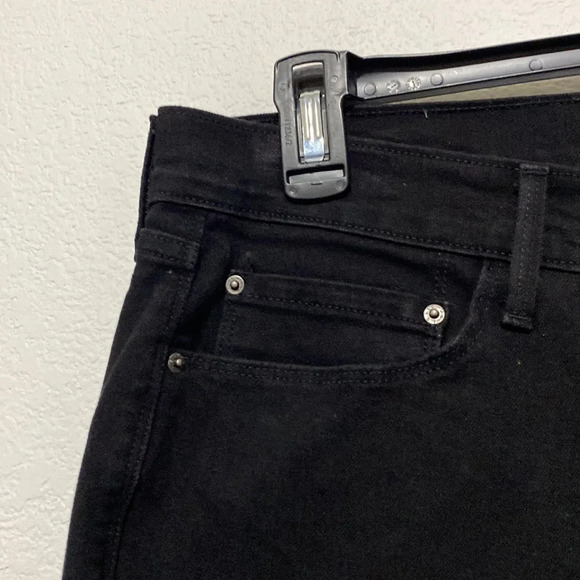 Levi's 505 Black High Rise Straight Leg Jeans Size 32 - Picture 6 of 12